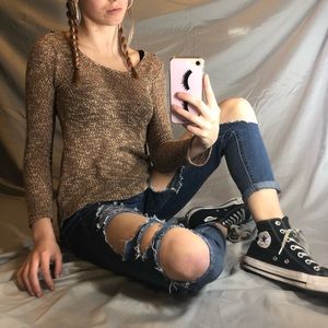 Long sleeve papaya shirt